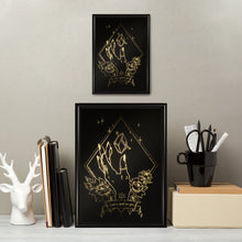 Load image into Gallery viewer, Witch gold print