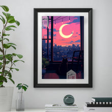 Load image into Gallery viewer, Poster retrowave, lo-fi, double sided