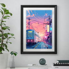 Load image into Gallery viewer, Poster retrowave, lo-fi, double sided