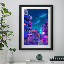 Load image into Gallery viewer, Poster retrowave, lo-fi, double sided