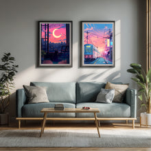 Load image into Gallery viewer, Poster retrowave, lo-fi, double sided