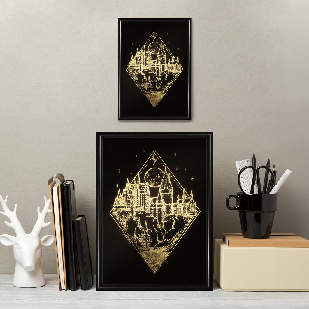 Hogwarts castle print