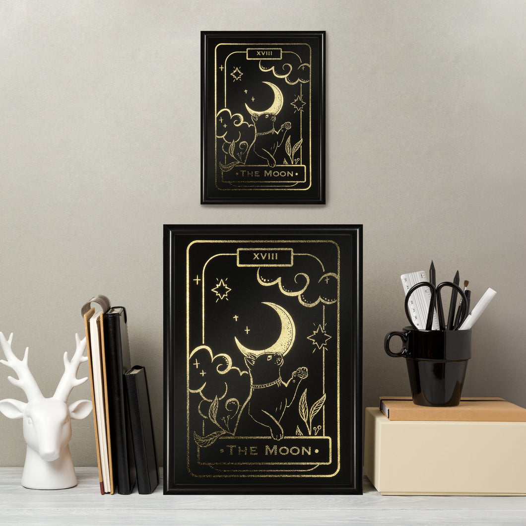 The Moon Tarot card print