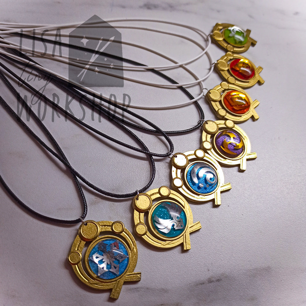 Inazuma Characters Vision Charm Necklace